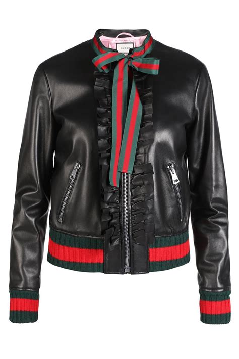 gucci flora leather jacket for ladies|Gucci original leather jacket.